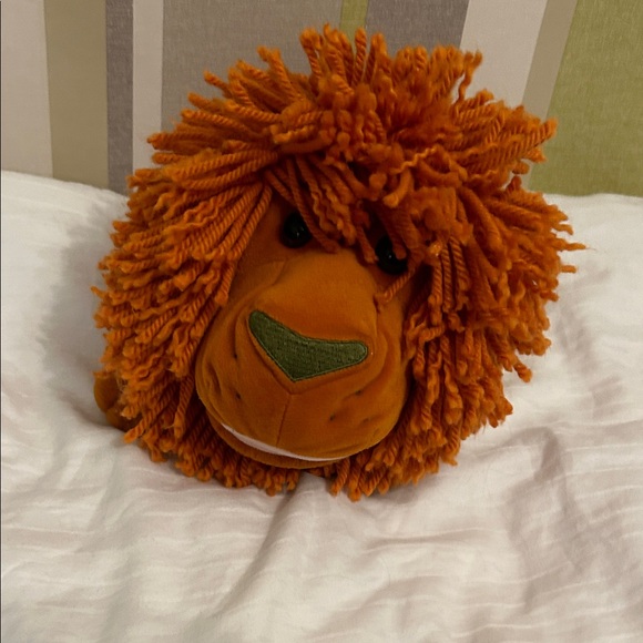 Gymboree Other - Gymboree Orange Lion Hand Puppet Plush Stuffed Toy Yarn Mane 11" (2003)